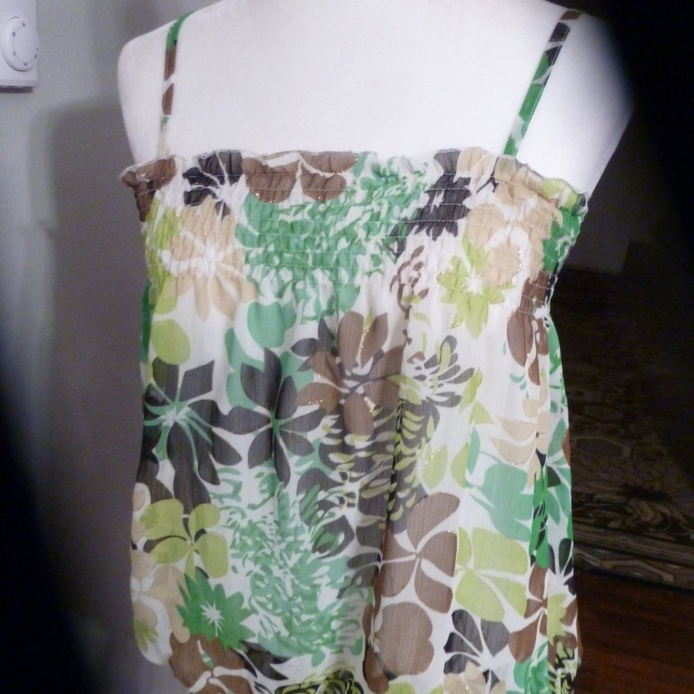 American Rag CIA Super cute Floral Tank Sz M - Picture 5 of 13